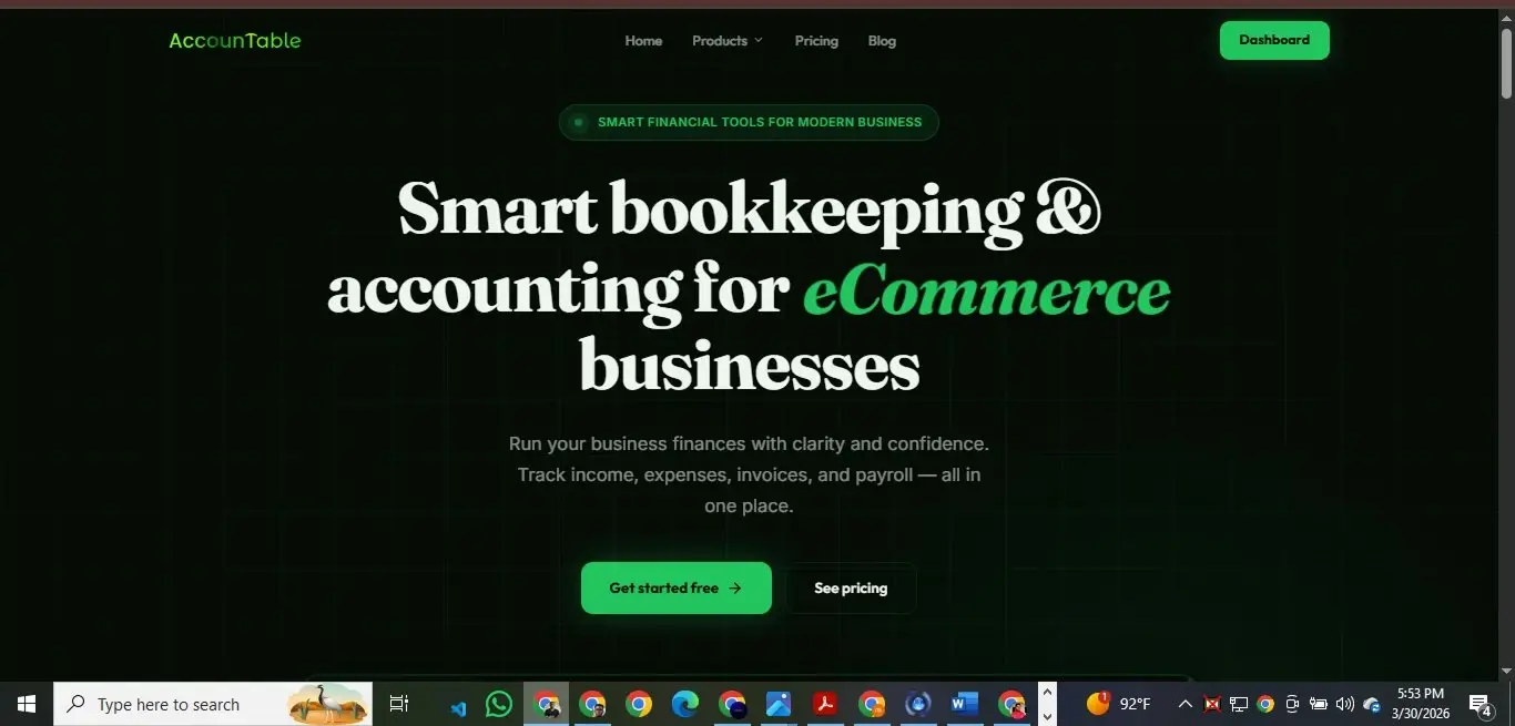 Best accounting software for ecommerce — Accountable platform